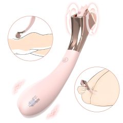   Sex HD - Rechargeable, Waterproof Vibrator with Stimulation Wheel (Pink)