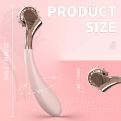   Sex HD - Rechargeable, Waterproof Vibrator with Stimulation Wheel (Pink)