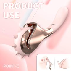   Sex HD - Rechargeable, Waterproof Vibrator with Stimulation Wheel (Pink)