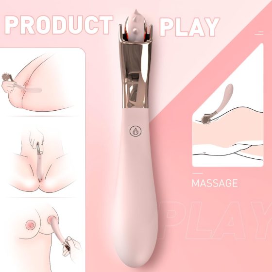 Sex HD - Rechargeable, Waterproof Vibrator with Stimulation Wheel (Pink)