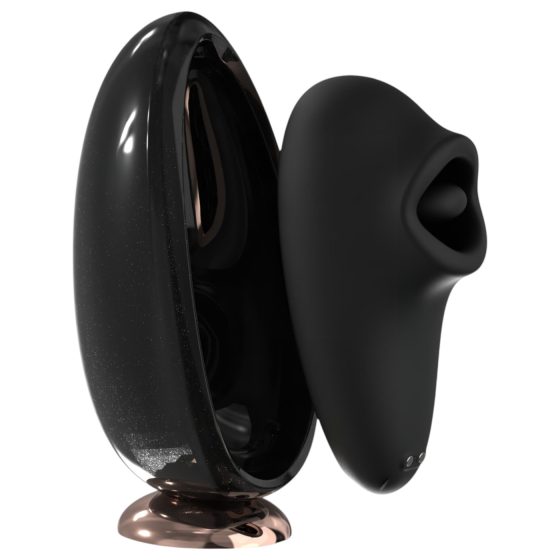 Sex HD Mirror - Warming Licking Vibrator (Black)