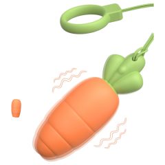 Vibrant Delight Carrot Massager (Orange)