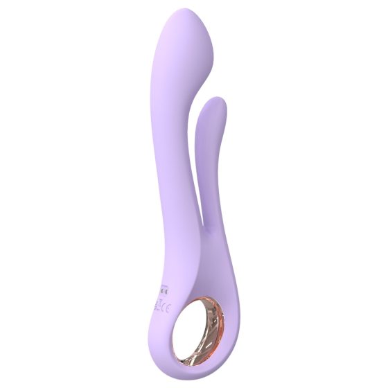 Kaethe Vibrator with Clitoral Arm - Purple Sensation