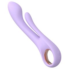 Kaethe Vibrator with Clitoral Arm - Purple Sensation