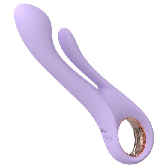 Kaethe Vibrator with Clitoral Arm - Purple Sensation