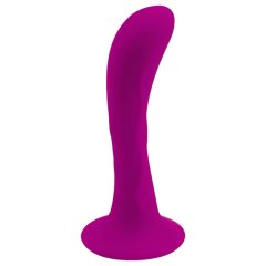   Pretty Love Anal Plug - Suction Cup, Curved Anal Dildo (Pink)