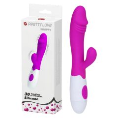   Pretty Love Snappy - Waterproof G-spot Vibrator with Clitoral Arm (Purple)