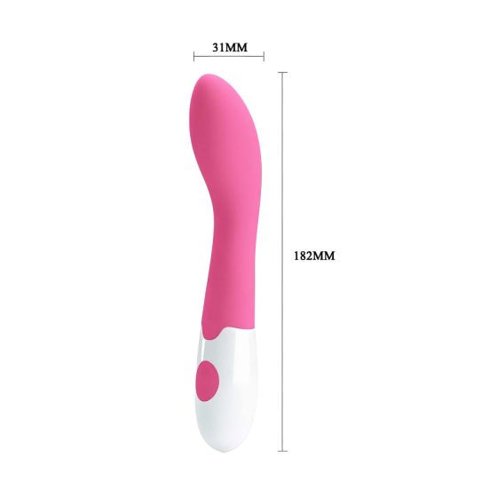 Pretty Love Bishop - Waterproof G-Spot Vibrator (Pink-White)