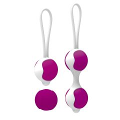   Pretty Love Orgasmic - Adjustable Kegel Ball Set (White-Purple)