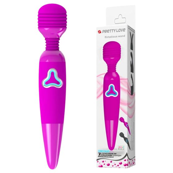 Pretty Love Wand - Rechargeable Massage Vibrator (Purple)