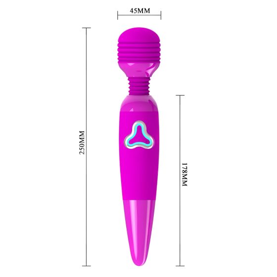 Pretty Love Wand - Rechargeable Massage Vibrator (Purple)