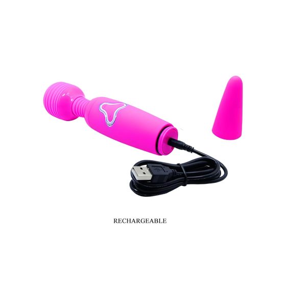 Pretty Love Wand - Rechargeable Massage Vibrator (Purple)