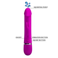   Pretty Love Henry - cordless, squirting vibrator with wand (pink)