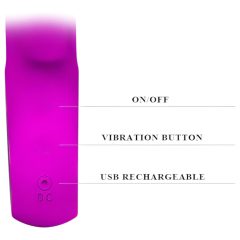   Pretty Love Webb - Rechargeable, Waterproof Vibrator with Clitoral Stimulator (Pink)