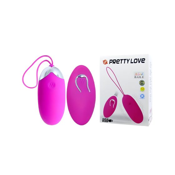 Pretty Love Berger - Rechargeable, Wireless Vibrating Egg (Pink)