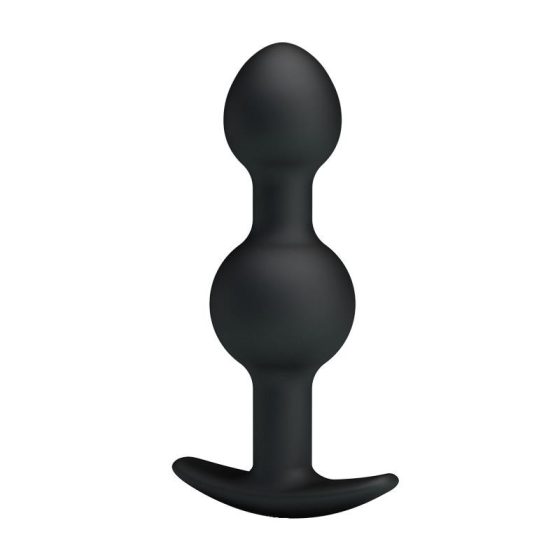 Pretty Love - Internal Ball Anal Dildo (Black)