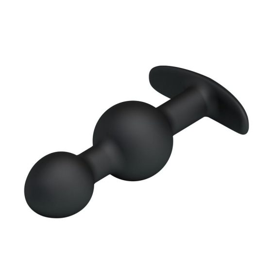 Pretty Love - Internal Ball Anal Dildo (Black)