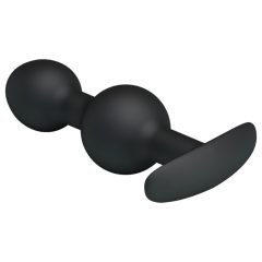 Pretty Love - Internal Ball Anal Dildo (Black)