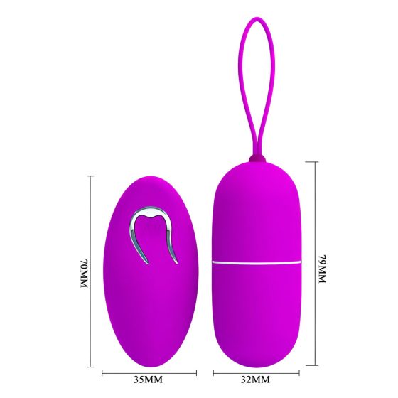 Pretty Love Arvin - Radio Controlled Vibrating Egg (Pink)