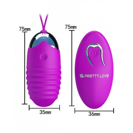 Pretty Love Jessica - Rechargeable Radio Vibrating Egg (purple)