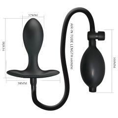   Pretty Love - Inflatable Anal Expander with Inner Ball (Black)