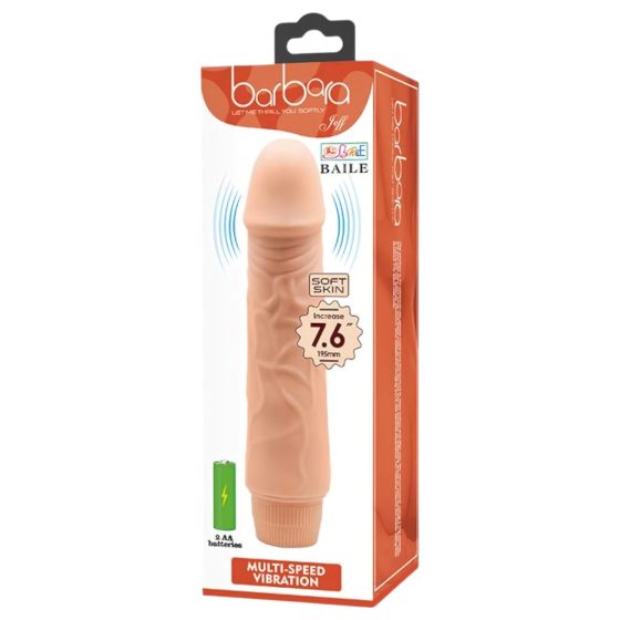 Barbara Baile - Realistic Vibrator - 19.5cm (Natural)