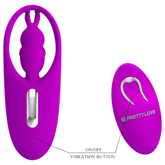 Pretty Love Wild Rabbit - Rechargeable, Wireless Bunny Clitoral Stimulator (Pink)