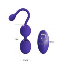   Pretty Love Willie Youth - Radio-Controlled Kegel Balls (Purple)