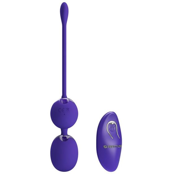 Pretty Love Willie Youth - Radio-Controlled Anal Beads (Purple)