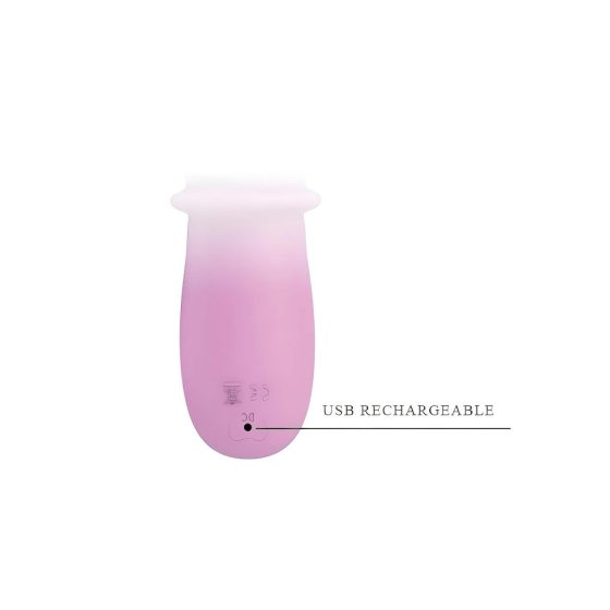 Pretty Love Susie - Rechargeable, Waterproof Thrusting Vibrator (Pink)