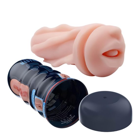 Pretty Love Vacuum Cup - Realistic Oral Masturbator (Natural)