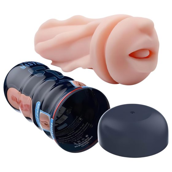 Pretty Love Vacuum Cup - Realistic Oral Masturbator (Natural)