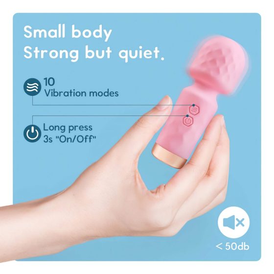 Vibeconnect - Rechargeable Waterproof Mini Vibrator (Pink)