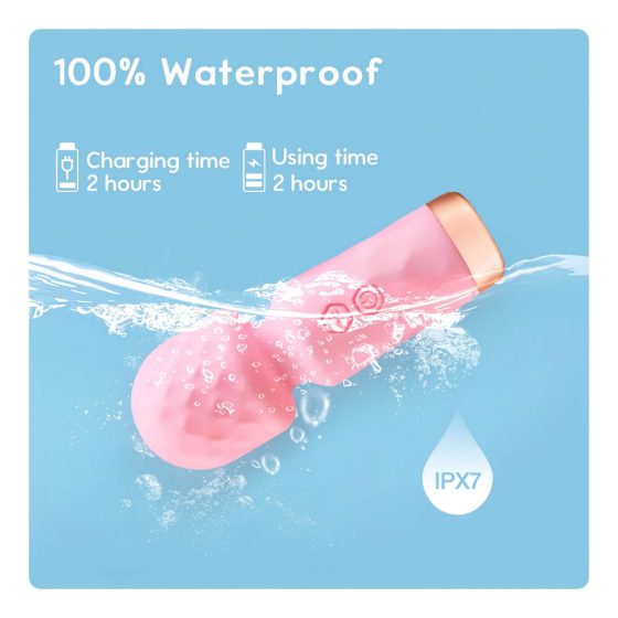 Vibeconnect - Rechargeable Waterproof Mini Vibrator (Pink)