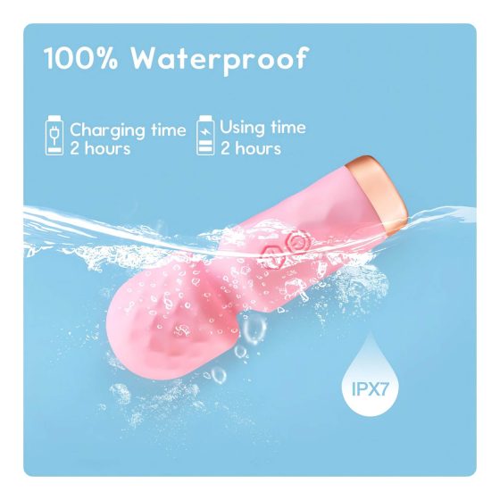 Vibeconnect - Rechargeable Waterproof Mini Vibrator (Pink)