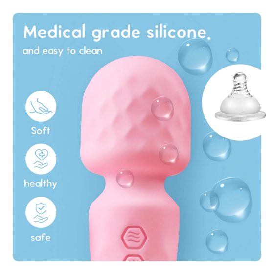 Vibeconnect - Rechargeable Waterproof Mini Vibrator (Pink)