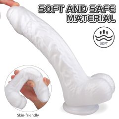   Sex HD Martin - Suction Cup, Realistic Dildo with Balls (White)