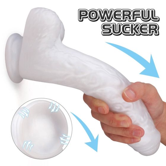 HD Martin - Suction Cup Realistic Dildo (White)