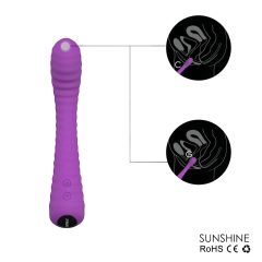 Sunshine HD - Rechargeable Textured G-spot Vibrator (Purple)