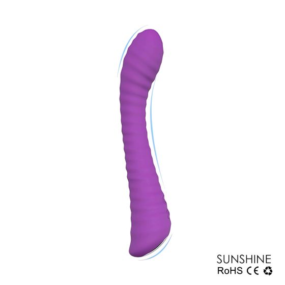 Sunshine HD - Rechargeable Textured G-spot Vibrator (Purple)