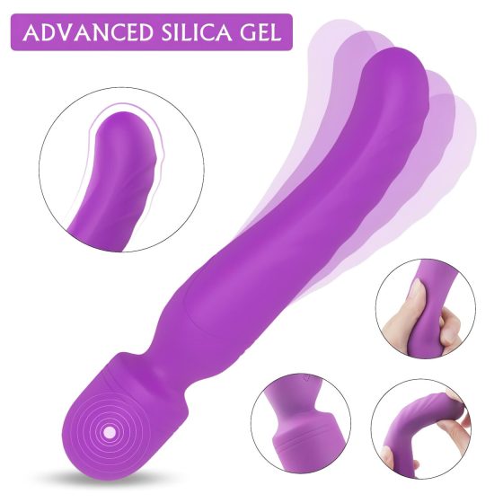 Sex HD Iris - Rechargeable, Dual-Motor Warming Massaging Vibrator (Purple)