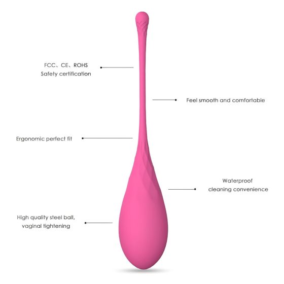 HD Eggs - 6-Piece Kegel Ball Set (Pink)