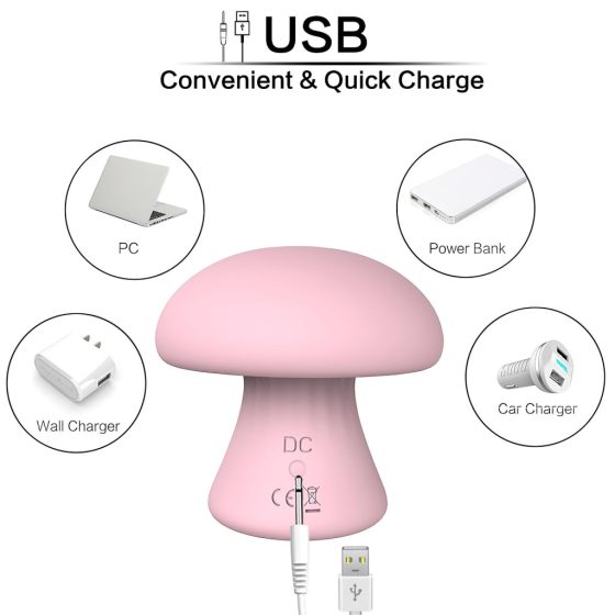 Magic Mushroom - Rechargeable Facial Massager (pink)