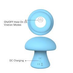 HD Mushroom - Rechargeable Face Massager (Blue)