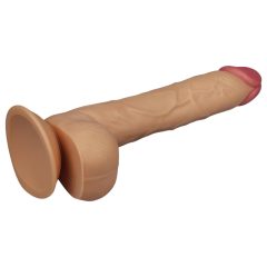   LoveToy King-Sized - Suction Cup Realistic Dildo with Balls - 25cm (Natural)