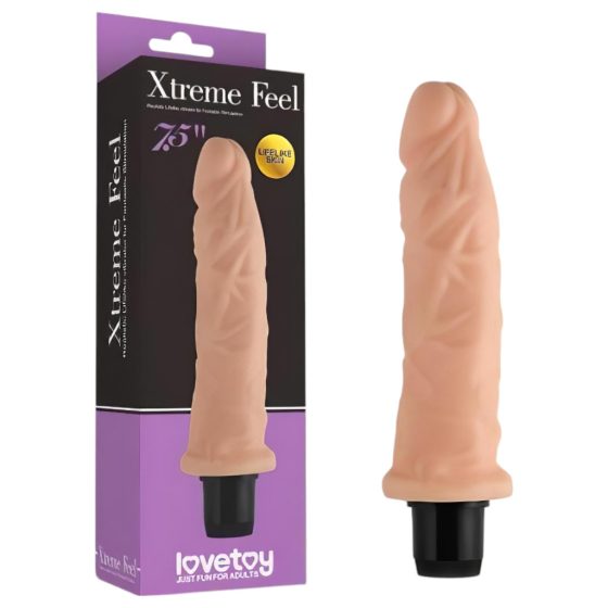 Lovetoy Real Feel Lifelike Vibrator - 7.5 Inch (Natural)