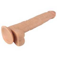   Lovetoy Real Extreme - suction cup dildo with testicles - 24cm (natural)