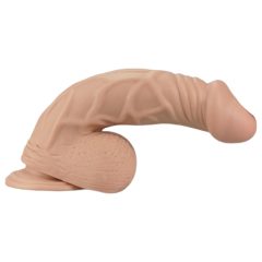   Lovetoy Real Extreme - suction cup, realistic dildo with testicles - 23cm (natural)