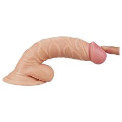   Lovetoy Real Extreme - G-spot dildo with base and balls - 19cm (natural)