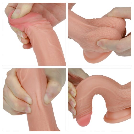 Lovetoy Nature Cock - Dual Layer Realistic Dildo - 18cm (Natural)